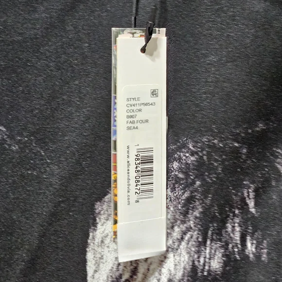 Alice + Olivia The Beatles Clyde Mini Dress Fab Four Black 0, 2 NWT - Picture 6 of 6